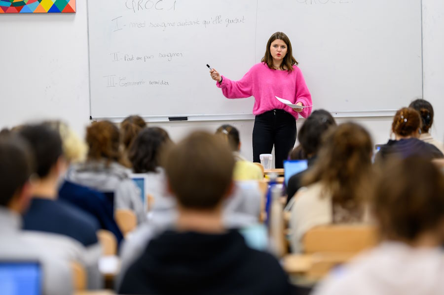 Salle de classe d'aide soignant